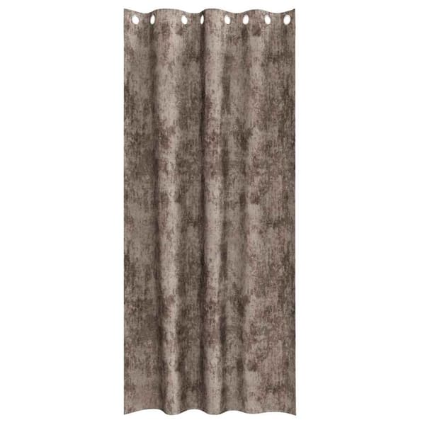 Sammetsgardiner 2 st Cappuccino 245 x 140 cm Sammet