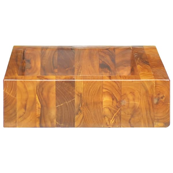 Handfat massiv teak 50x35x10 cm