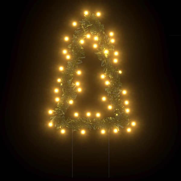 Julträd 3 st med spett 50 LEDs 30 cm
