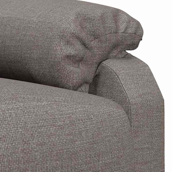 Massagefåtölj taupe tyg
