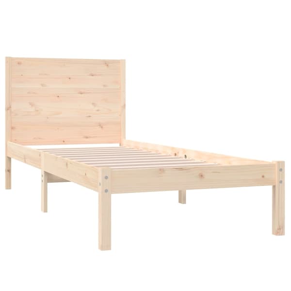 Sängram massivt trä 90x190 cm
