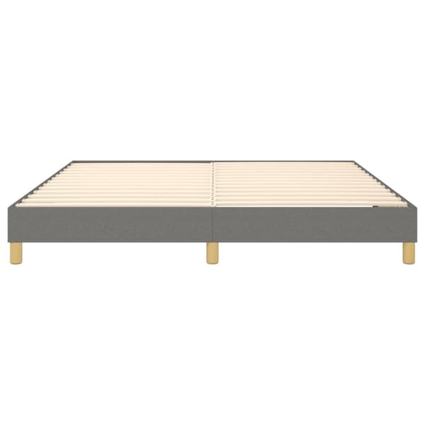Boxspring-sängram mörkgrå 180x200 cm tyg