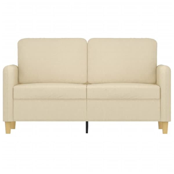 2-sitssoffa gräddvit 120 cm tyg
