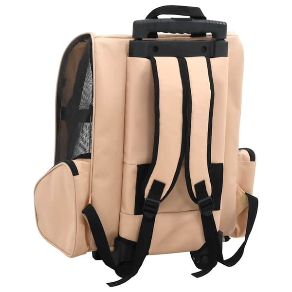 Hopfällbar djurvagn beige