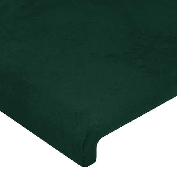Sänggavel mörkgrön 90x5x118/128 cm sammet