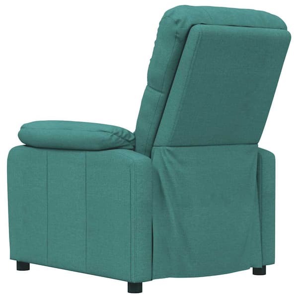 Reclinerfåtölj mörkgrön tyg