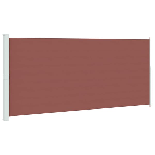 Infällbar sidomarkis 220x500 cm brun