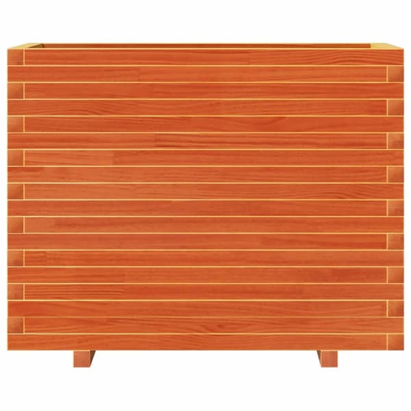 Odlingslåda vaxbrun 90x40x72 cm massiv furu