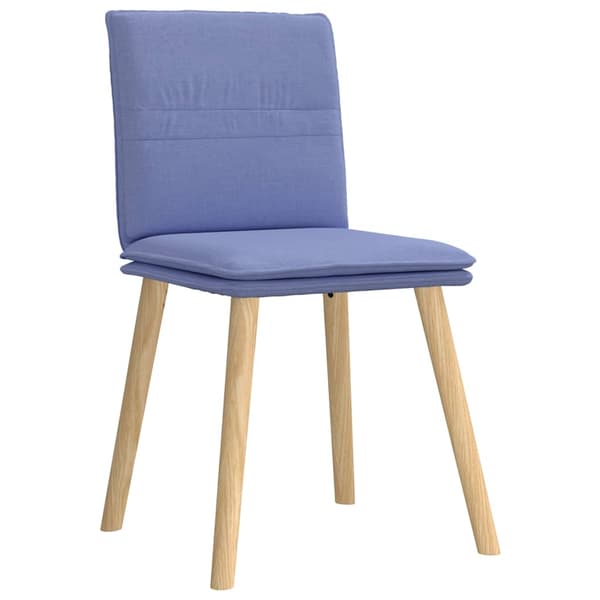 Matstolar 4 st Jeans blått tyg