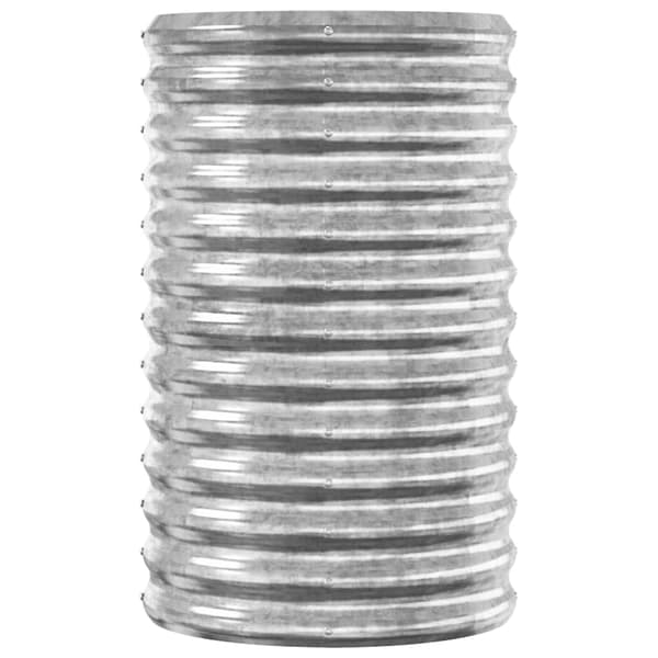 Odlingslåda galvaniserat stål 114x40x68 cm silver