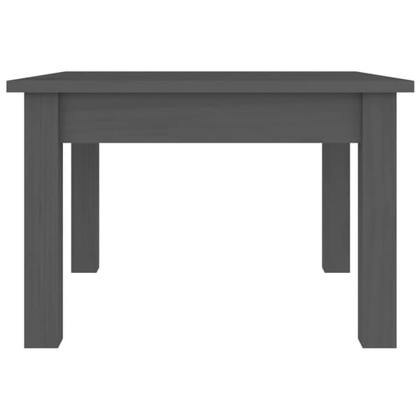 Soffbord grå 45x45x30 cm massiv furu