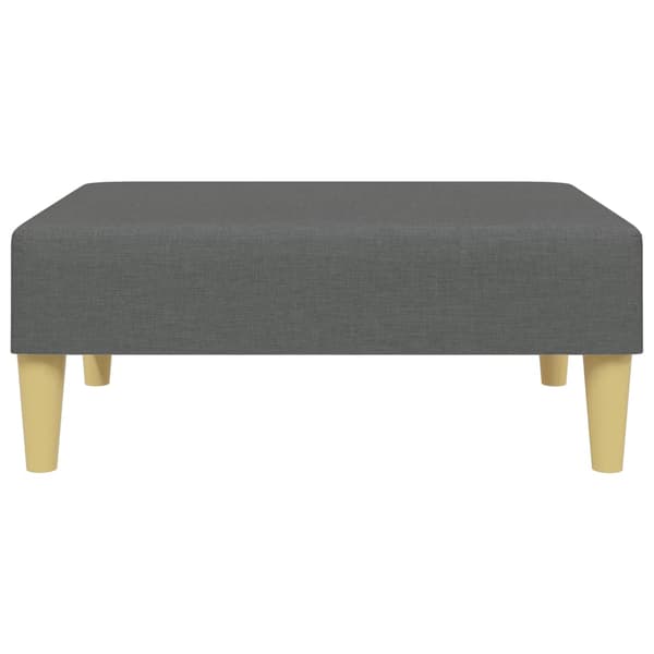 Fotpall mörkgrå 77x55x31 cm tyg