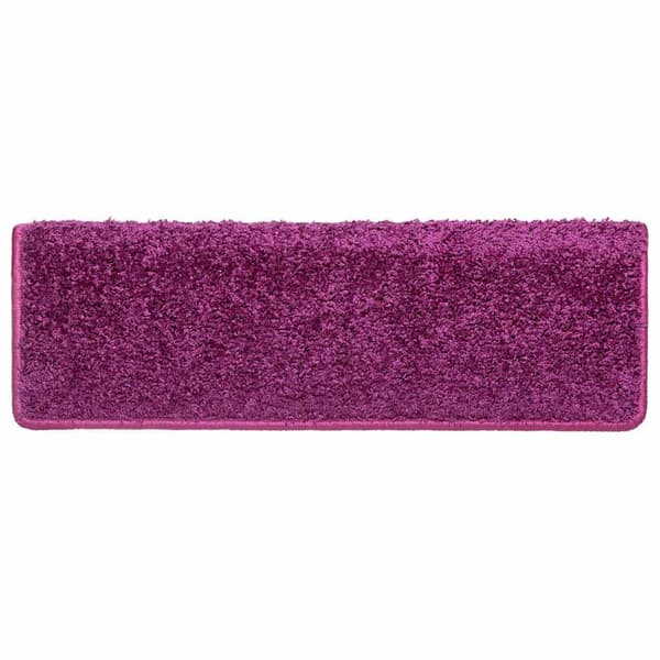 Trappmattor 10 st 65x21x4 cm violett rektangulär kant
