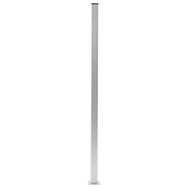 Staketstolpar 3 st aluminium 185 cm