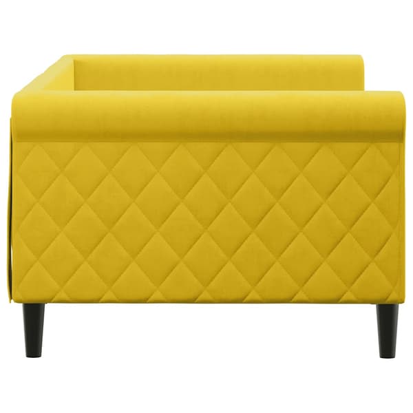 Dagbädd gul 90x200 cm sammet