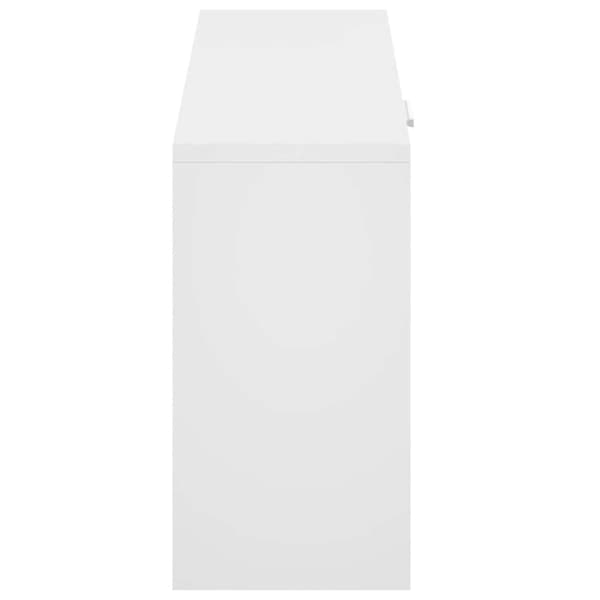 Skoförvaringsbänk vit 80x24x45 cm