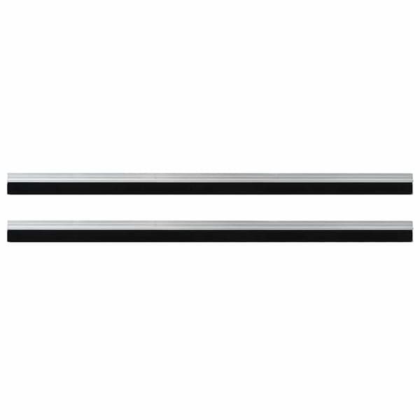 Självhäftande dörrborstlist 2 pcs Silver 100 cm