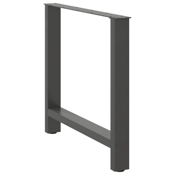Matbordsben antracit 2 st 80x(72-73) cm stål