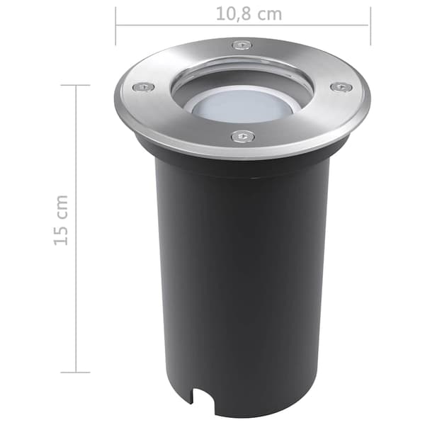 Utomhusspotlights med LED 3 st runda