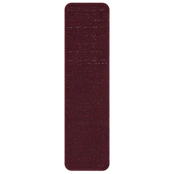 Halkfria trappmattor 15 pcs Bordeaux 75 x 20 cm PP