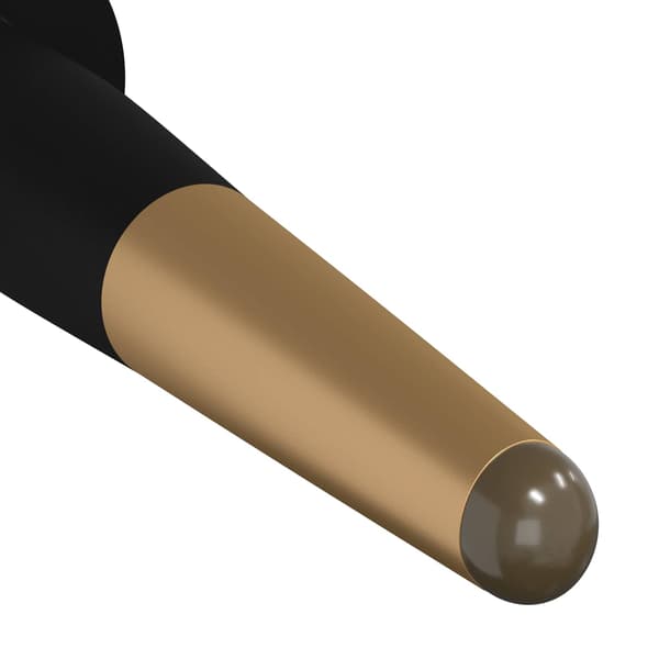 Möbelfötter 2 pcs Svart och Guld Ø 40 x 98 mm Järn