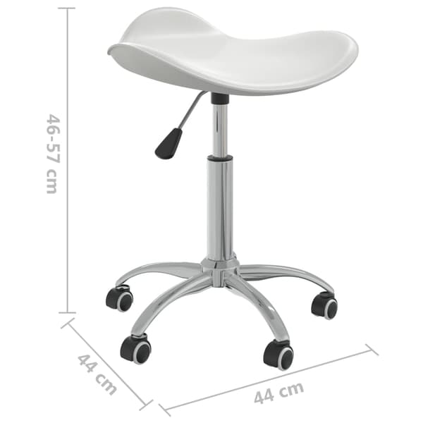 Massagestol vit konstläder