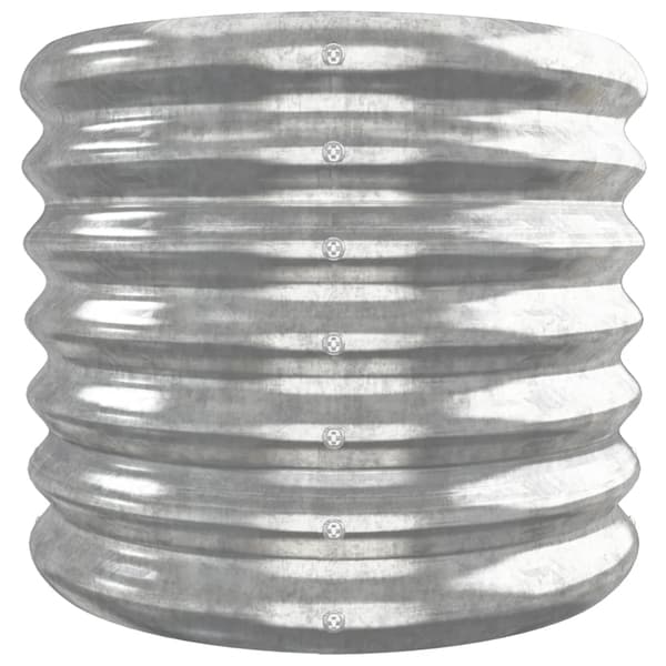 Odlingslåda galvaniserat stål 260x40x36 cm silver