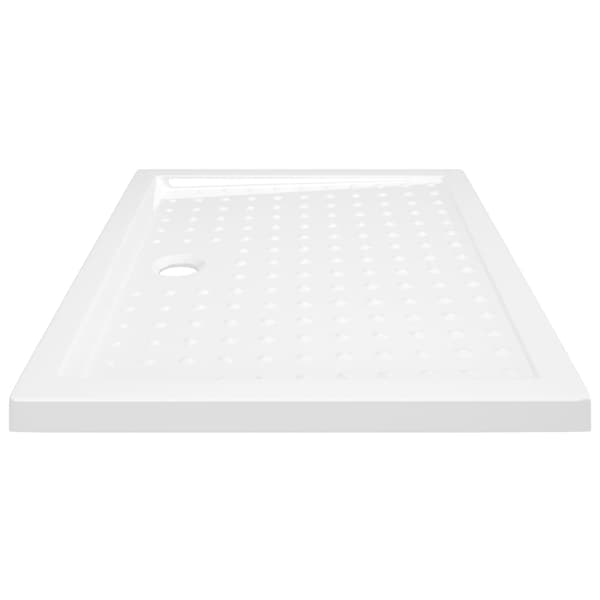 Duschkar med prickar vit 90x70x4 cm ABS
