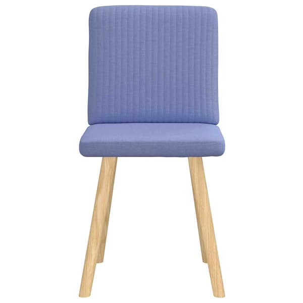 Matstolar 2 st Jeans blått tyg