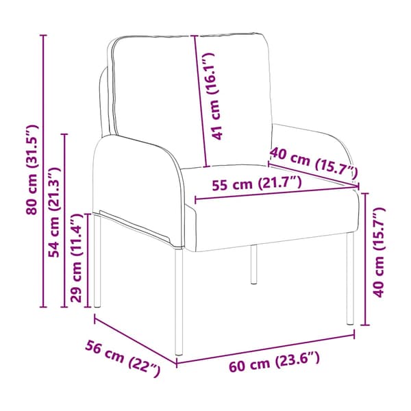 Soffor med kudde 55cm Blå Plywood