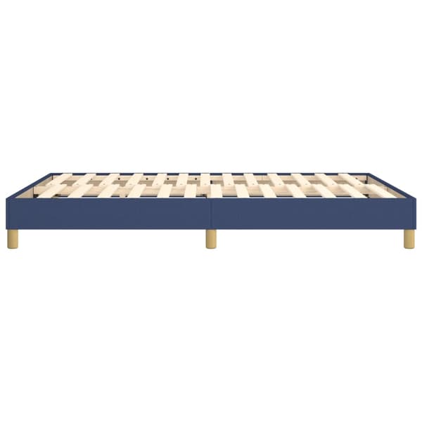 Boxspring-sängram blå 140x200 cm tyg