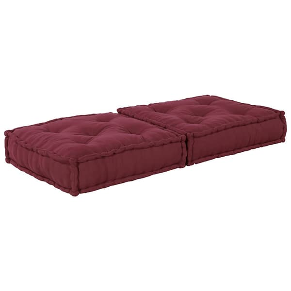 Modulär soffa rödbrun 70x70x36 tyg