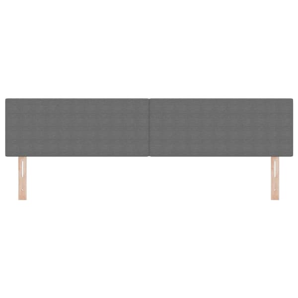 Huvudgavel Ljusgrå 200 cm Kordread tyg