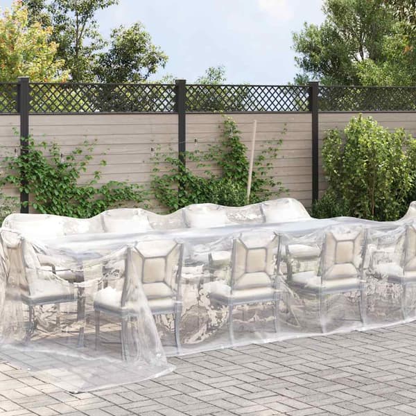 Klar presenning med öljetter 4x6 m polyeten