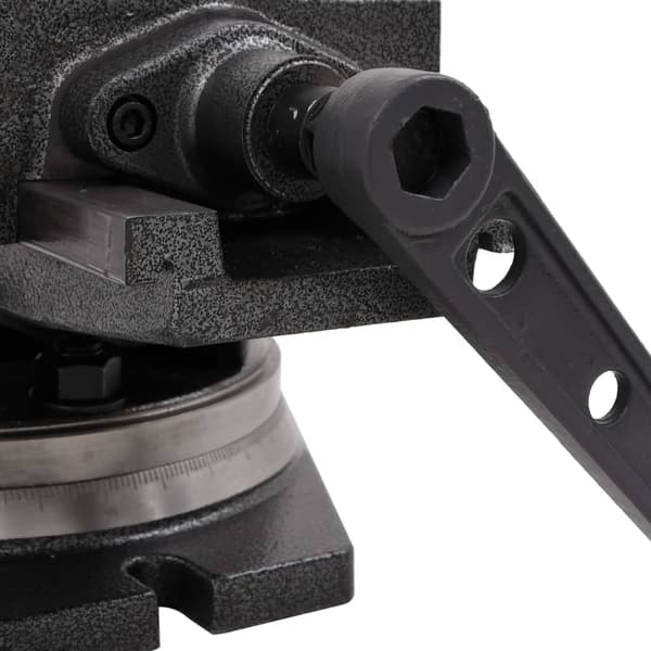 Vinklingsbart skruvstycke 2 axlar 160 mm