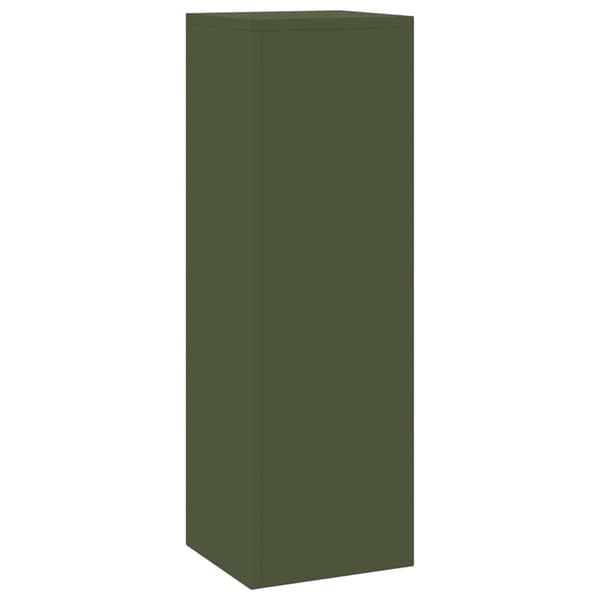 Växtställ 2 pcs Olivgrön 24 x 24 x 75 cm Stål