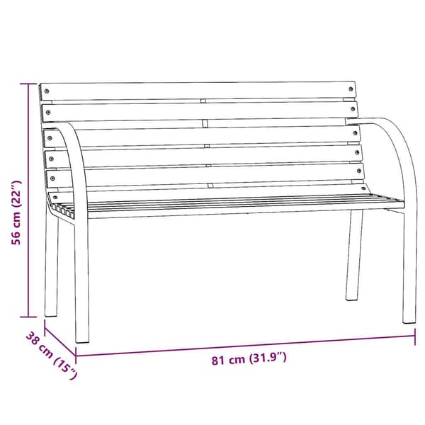 Barnbänk 81 cm kinesiskt granträ