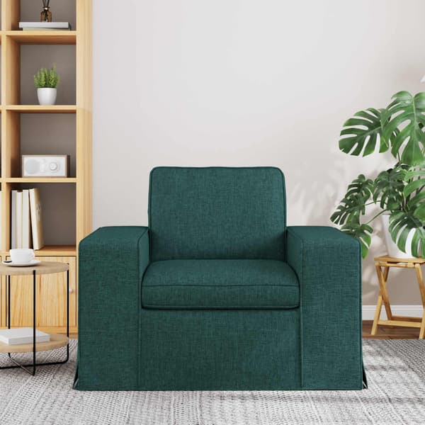 Soffa Mörkgrön 103 x 80 x 82 cm tyg