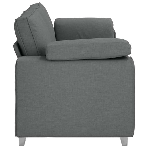 3-Sits soffa Mörkgrå 220 cm tyg