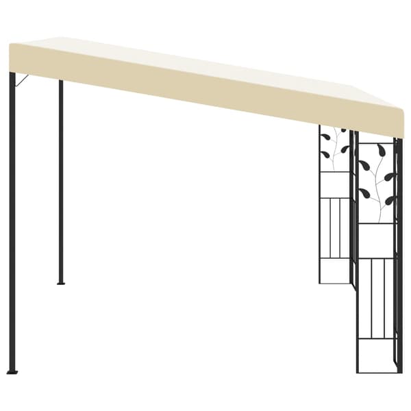 Väggmonterad paviljong 3x3x2,5 m gräddvit
