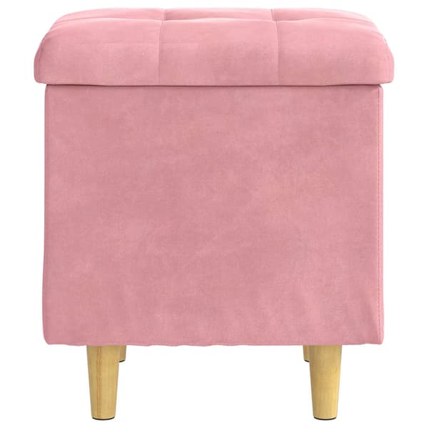 Ottoman med förvaring 40 x 40 x 45 cm Sammet