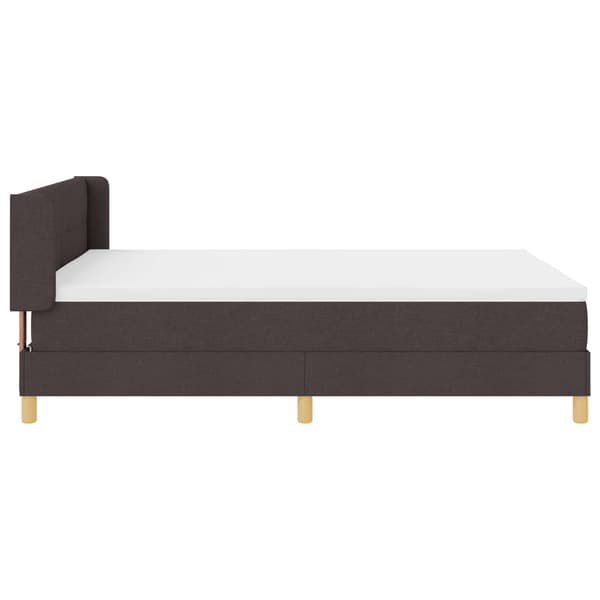 Bäddfjäder med madrass Mörkbrun 200 x 160 cm Polyester