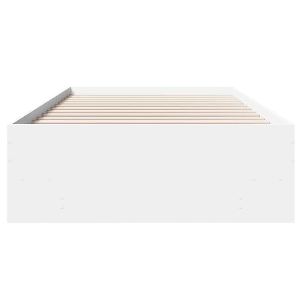 VidaXL Sängram vit 75x190 cm konstruerat trä