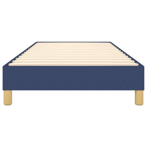 Boxspring-sängram blå 90x190 cm tyg