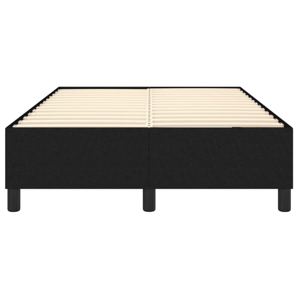 Boxspring-sängram svart 120x200 cm tyg