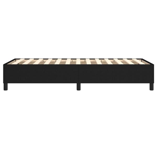 Boxspring-sängram svart 100x200 cm tyg