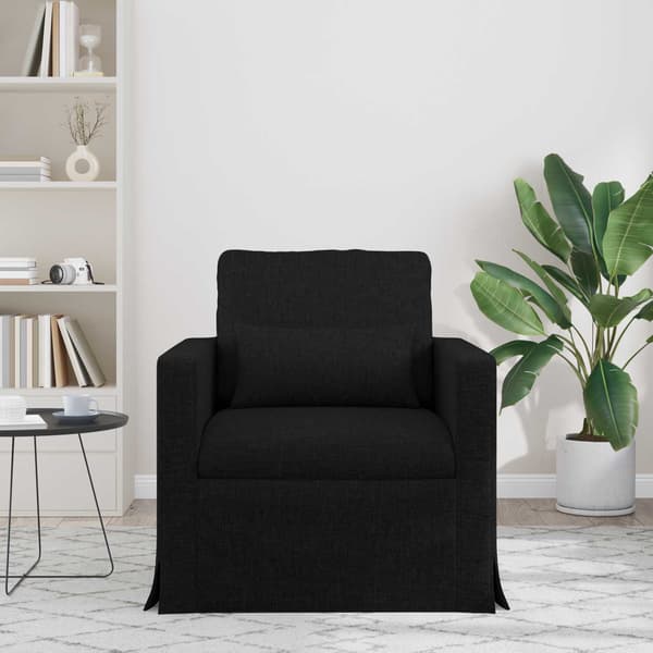Soffa Svart 78 x 78 x 80 cm tyg