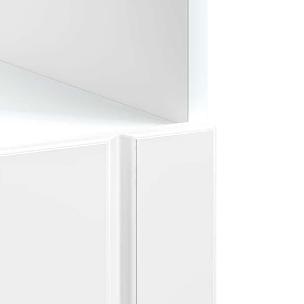 Ugnsskåp Lucca högglans vit konstruerat trä