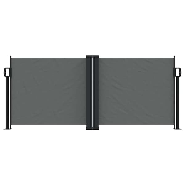 Infällbar sidomarkis antracit 100x1000 cm