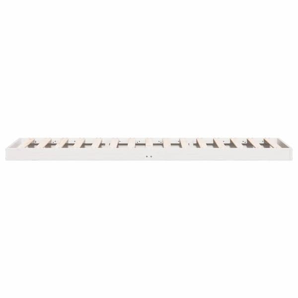 Sängram Vit 90 x 220 cm Massiv furu